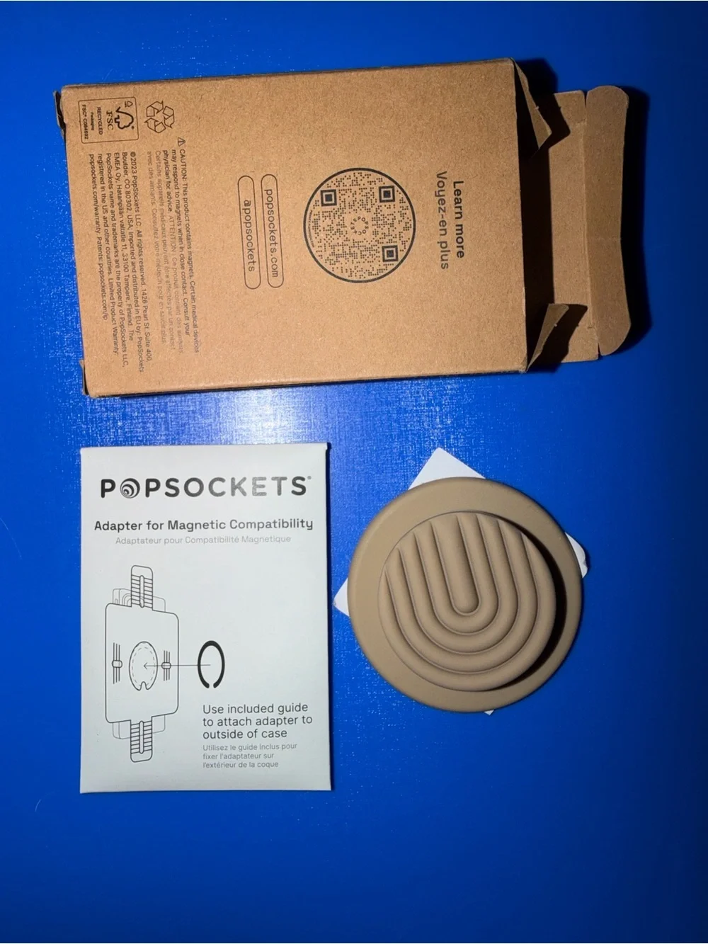Magnetic Textured Tan PopSocket